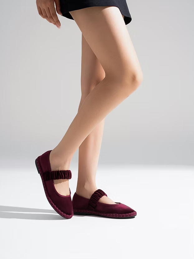 Merceditas Venecianas Burgundy