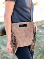 Bolso Flecos Taupe