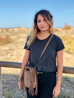 Bolso Flecos Taupe