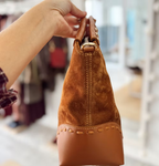 Bolso Piel Toscana Camel