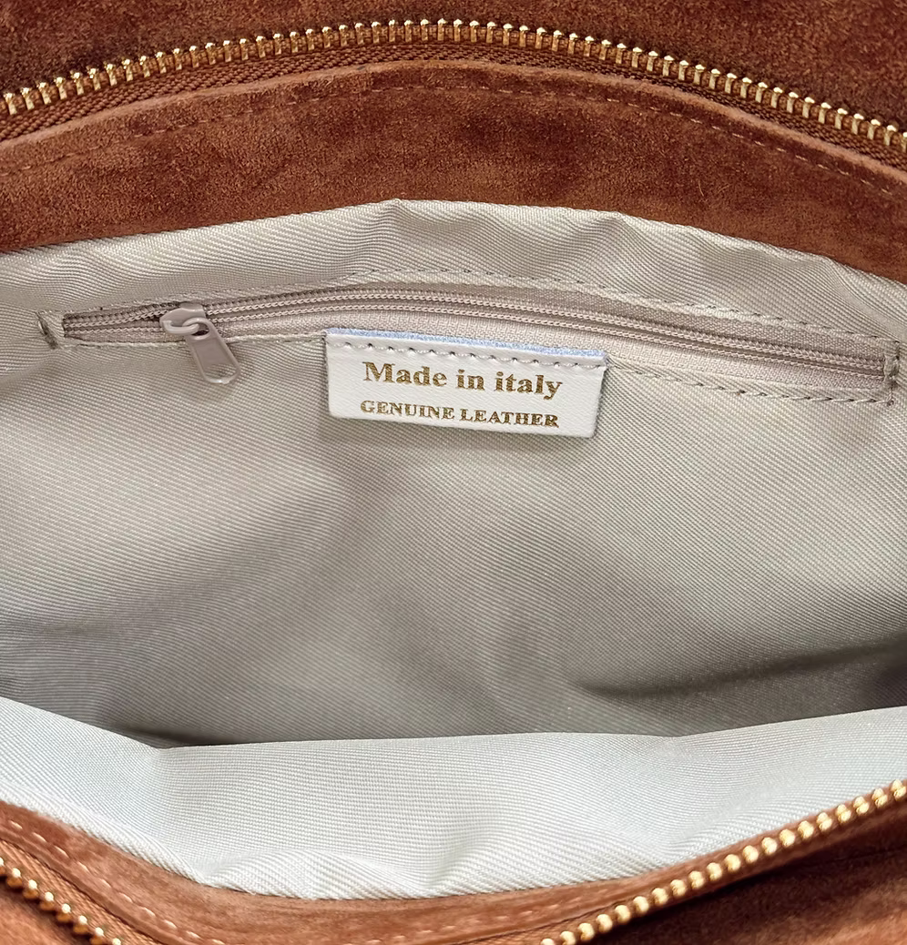 Bolso Piel Toscana Camel