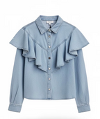 Camisa Vaquera Volantón