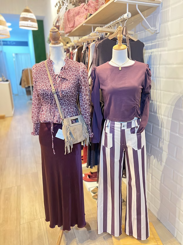 Pantalón Rayas Berenjena